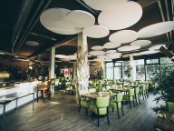 Partyraum: Stilvolles Restaurant mit nachhaltiger Küche
